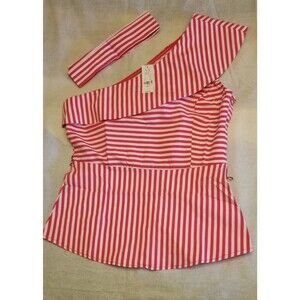 New York & Company One Shoulder Top Small